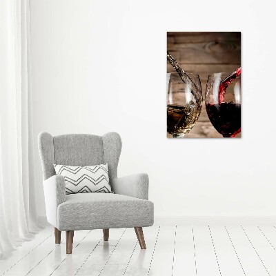 Canvas wall art Wine in glasses