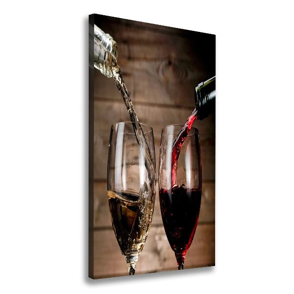 Canvas wall art Wine in glasses