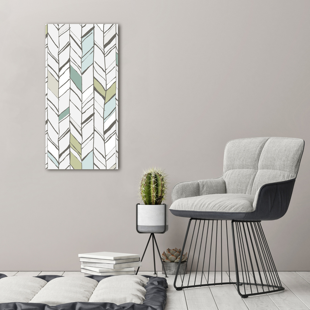 Canvas wall art Flankeet pattern