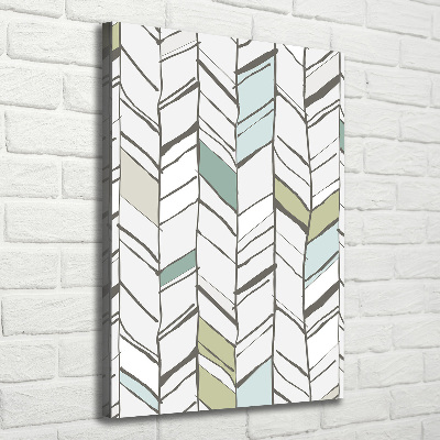 Canvas wall art Flankeet pattern