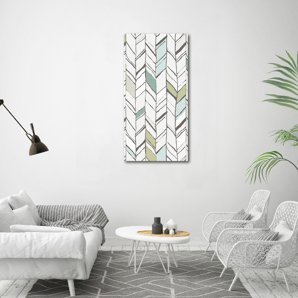 Canvas wall art Flankeet pattern