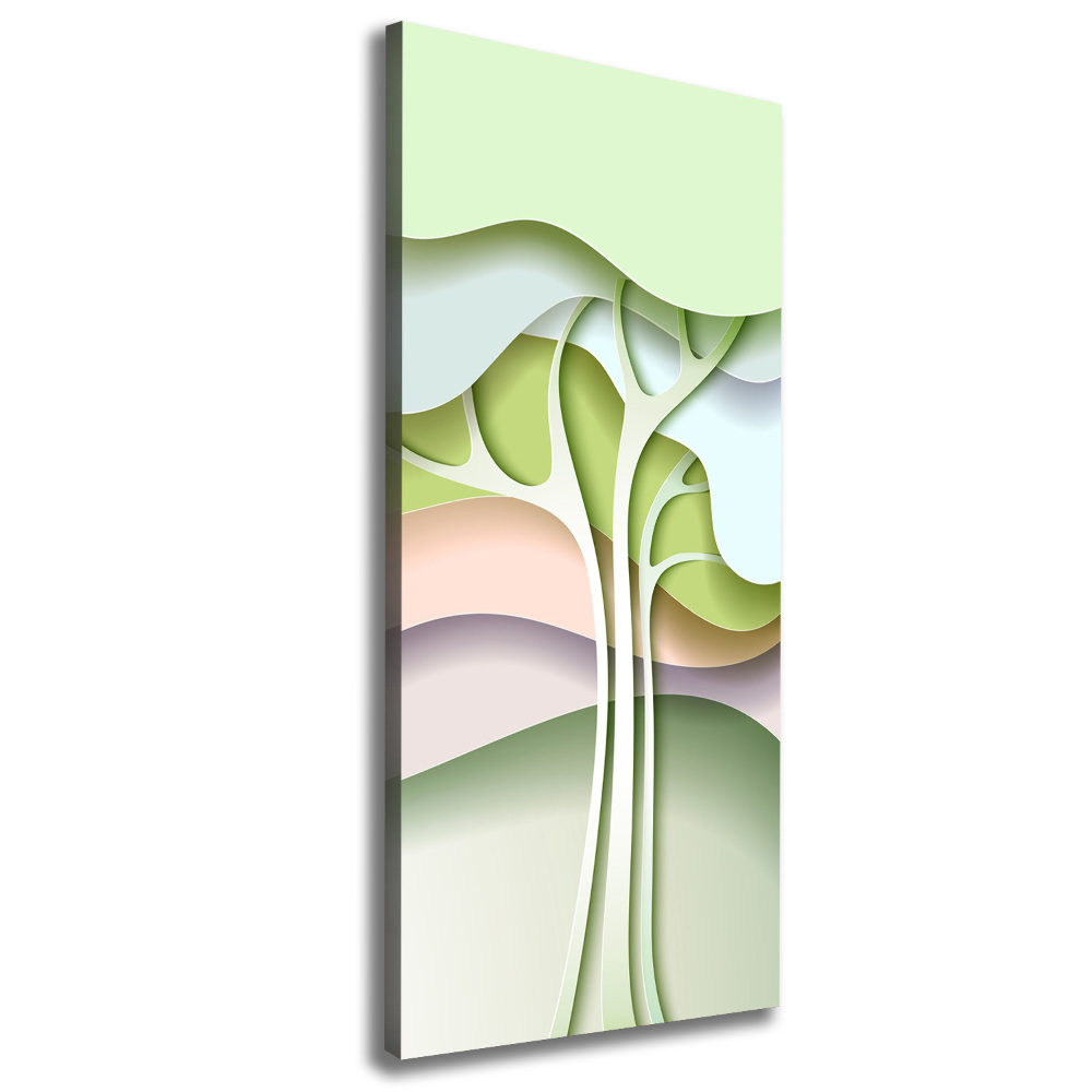 Canvas wall art Abstract tree