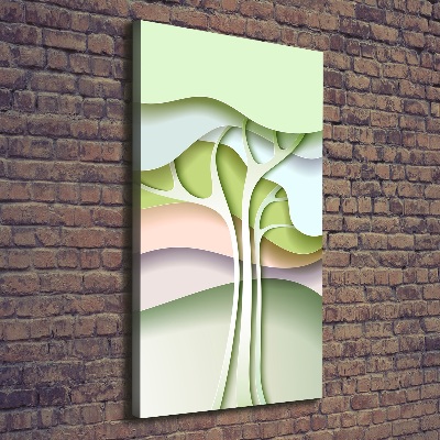 Canvas wall art Abstract tree