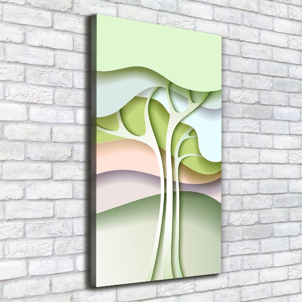 Canvas wall art Abstract tree