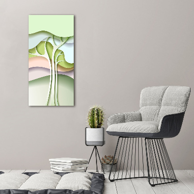 Canvas wall art Abstract tree