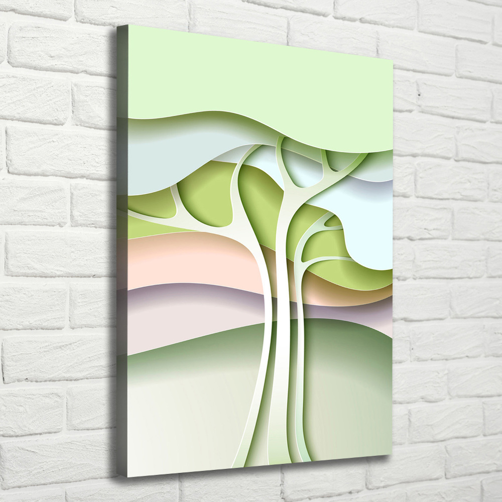 Canvas wall art Abstract tree