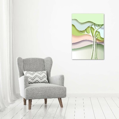 Canvas wall art Abstract tree