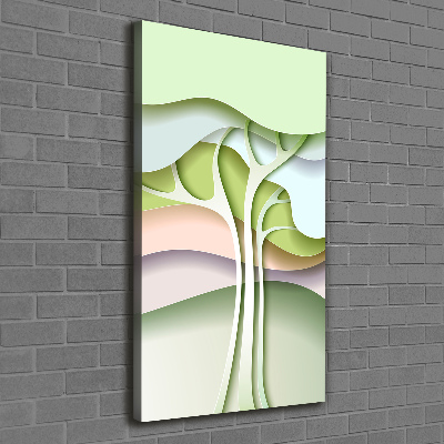 Canvas wall art Abstract tree