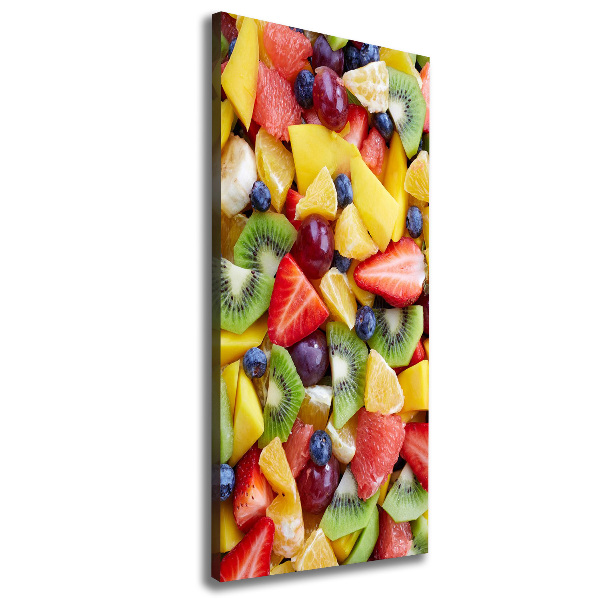 Large canvas wall art Chopped fruit