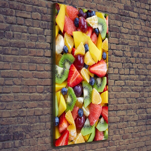 Large canvas wall art Chopped fruit