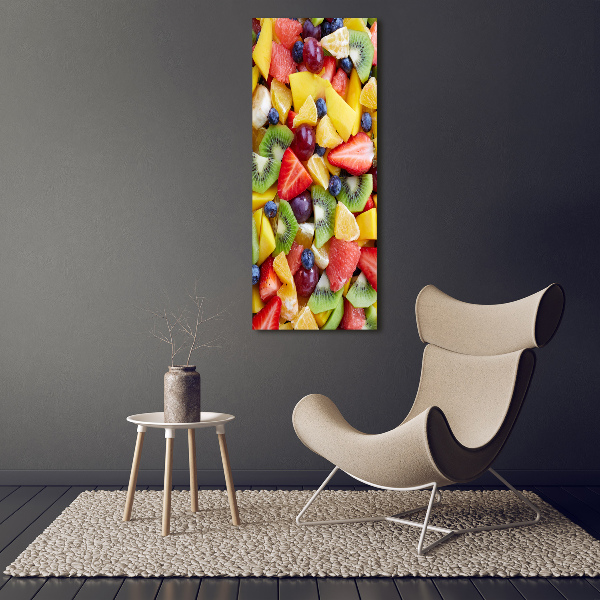 Large canvas wall art Chopped fruit