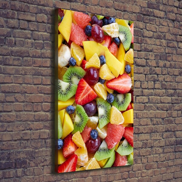 Large canvas wall art Chopped fruit