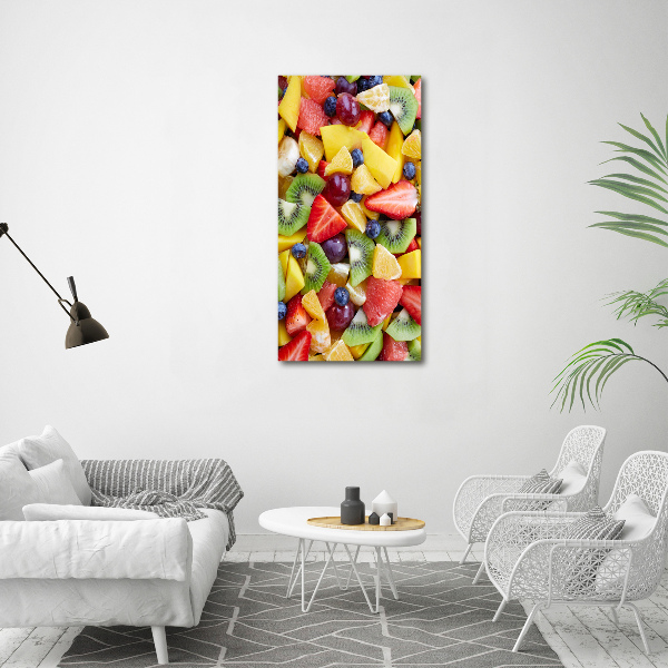 Large canvas wall art Chopped fruit