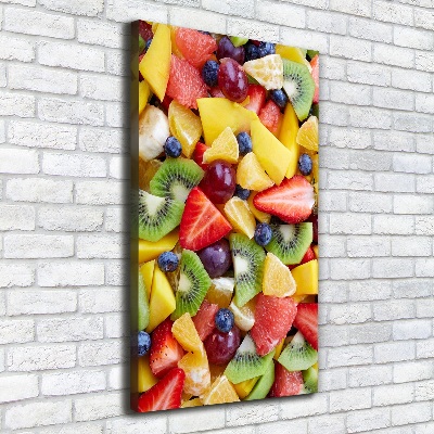 Large canvas wall art Chopped fruit