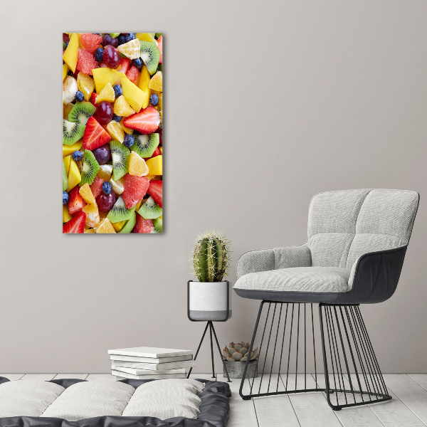 Large canvas wall art Chopped fruit