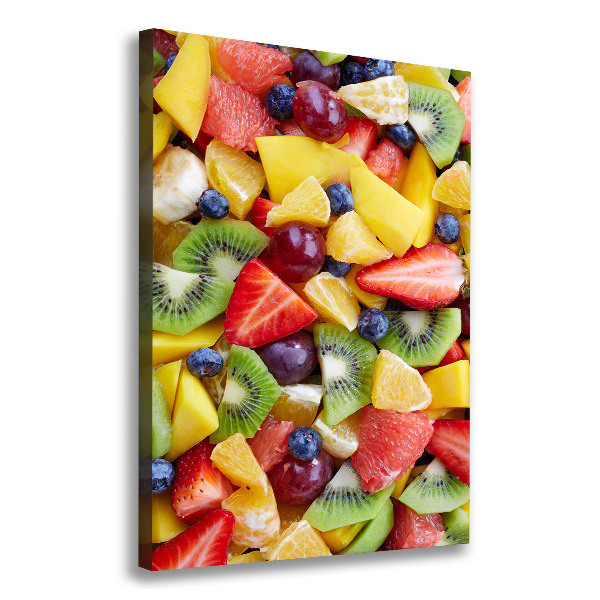 Large canvas wall art Chopped fruit