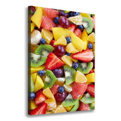 Large canvas wall art Chopped fruit