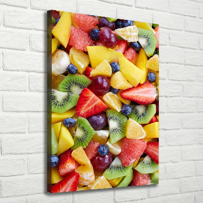 Large canvas wall art Chopped fruit