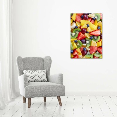 Large canvas wall art Chopped fruit