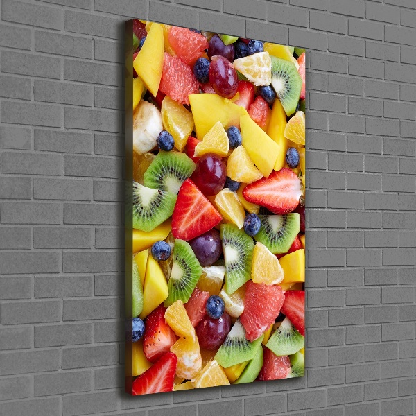 Large canvas wall art Chopped fruit