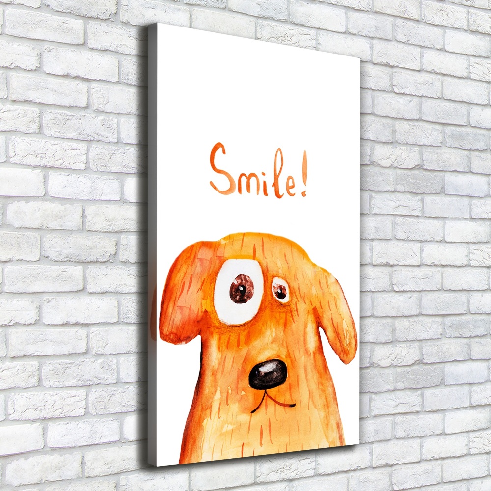 Wall art canvas large Dog