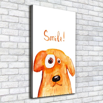 Wall art canvas large Dog