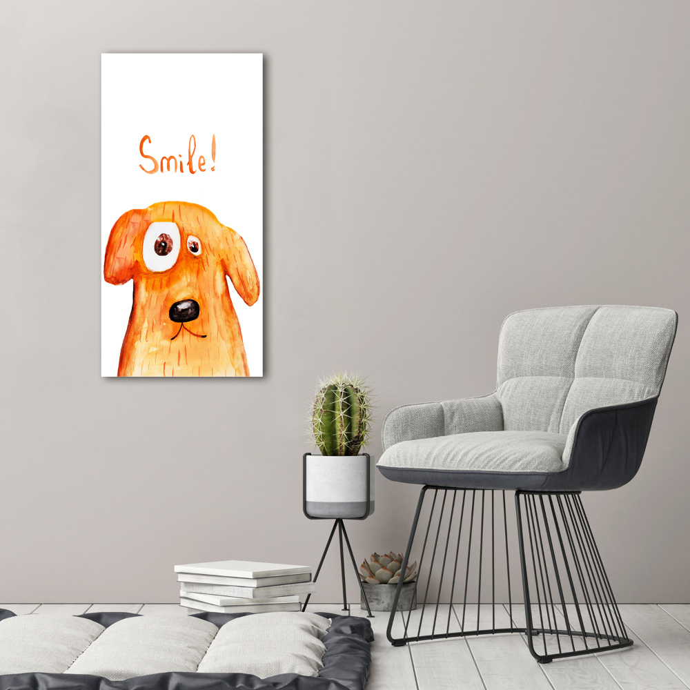 Wall art canvas large Dog