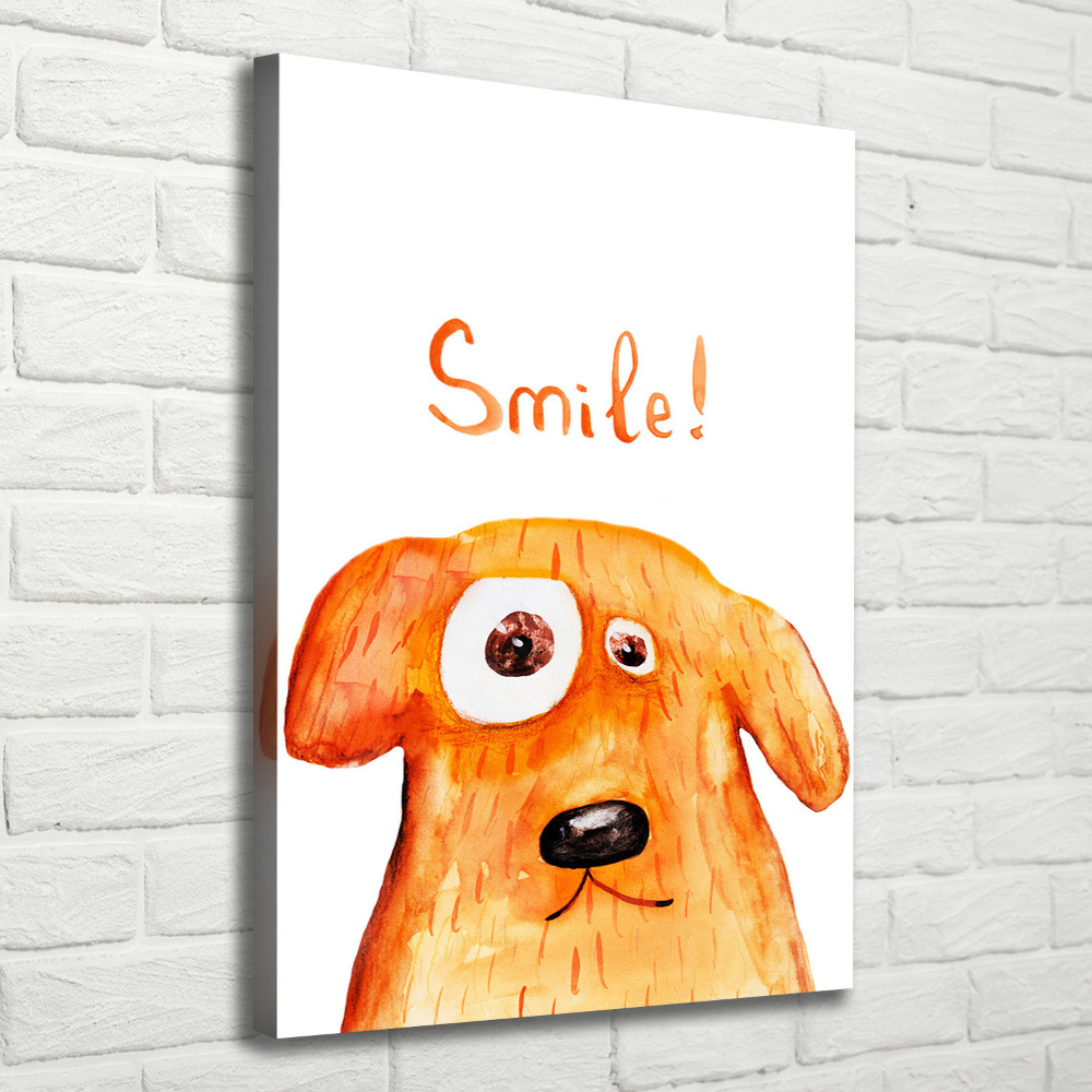 Wall art canvas large Dog