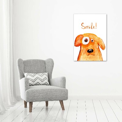 Wall art canvas large Dog