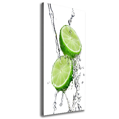 Large canvas wall art Lime