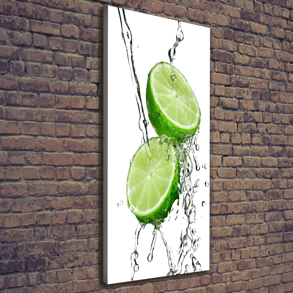 Large canvas wall art Lime