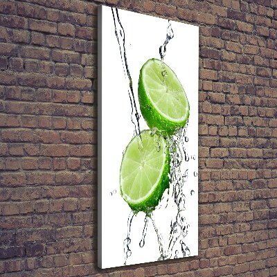 Large canvas wall art Lime