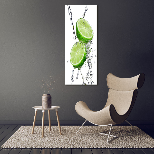 Large canvas wall art Lime