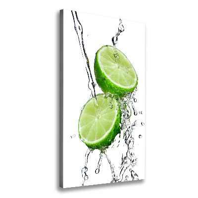 Large canvas wall art Lime