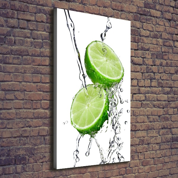 Large canvas wall art Lime