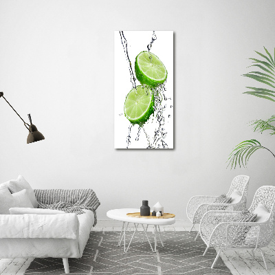 Large canvas wall art Lime