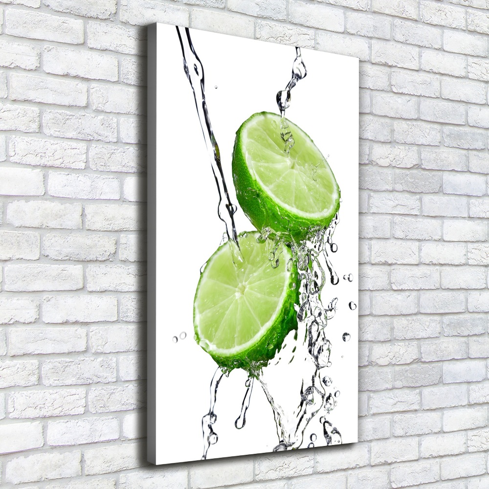 Large canvas wall art Lime