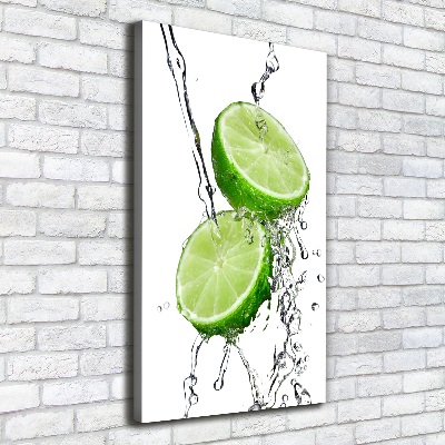 Large canvas wall art Lime