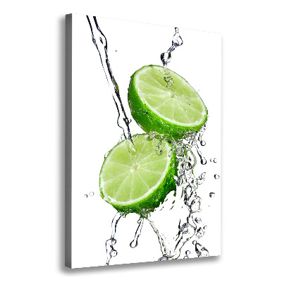 Large canvas wall art Lime