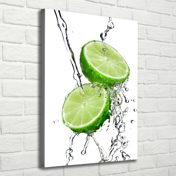 Large canvas wall art Lime