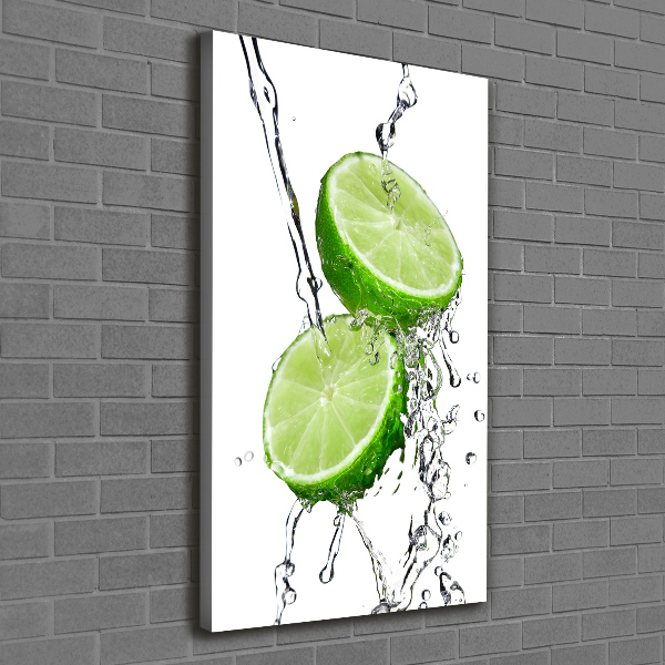 Large canvas wall art Lime