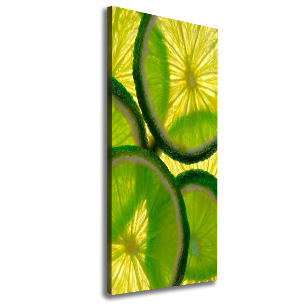 Large canvas wall art Lime slices