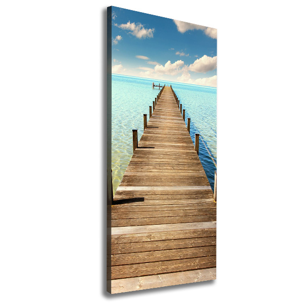 Canvas wall art Wooden pier