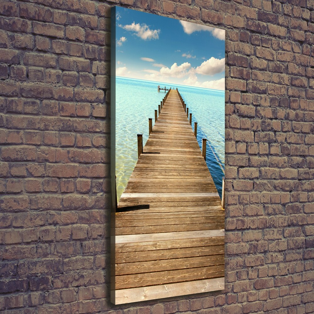 Canvas wall art Wooden pier