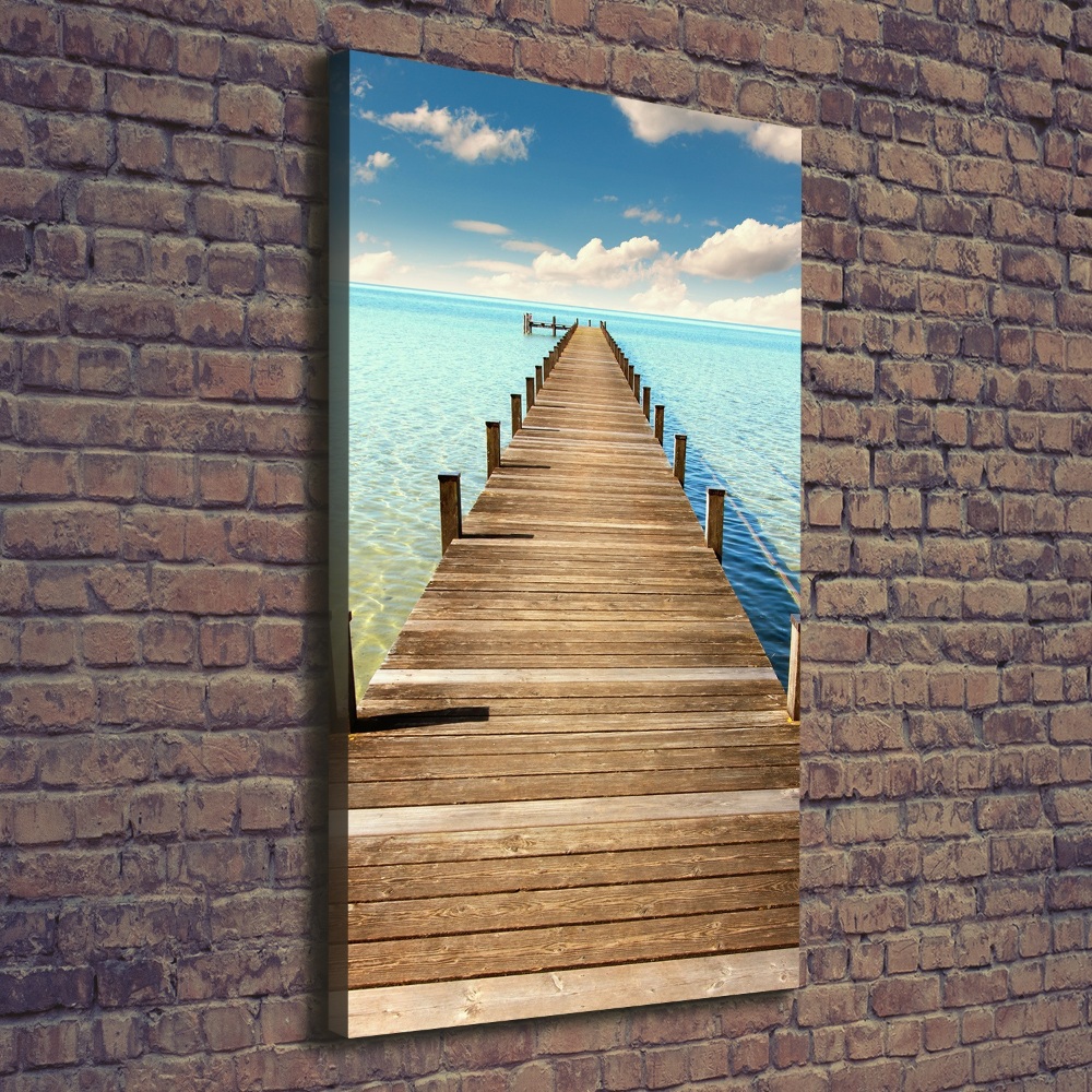 Canvas wall art Wooden pier