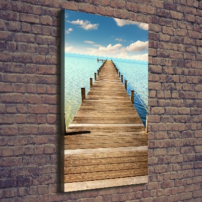 Canvas wall art Wooden pier