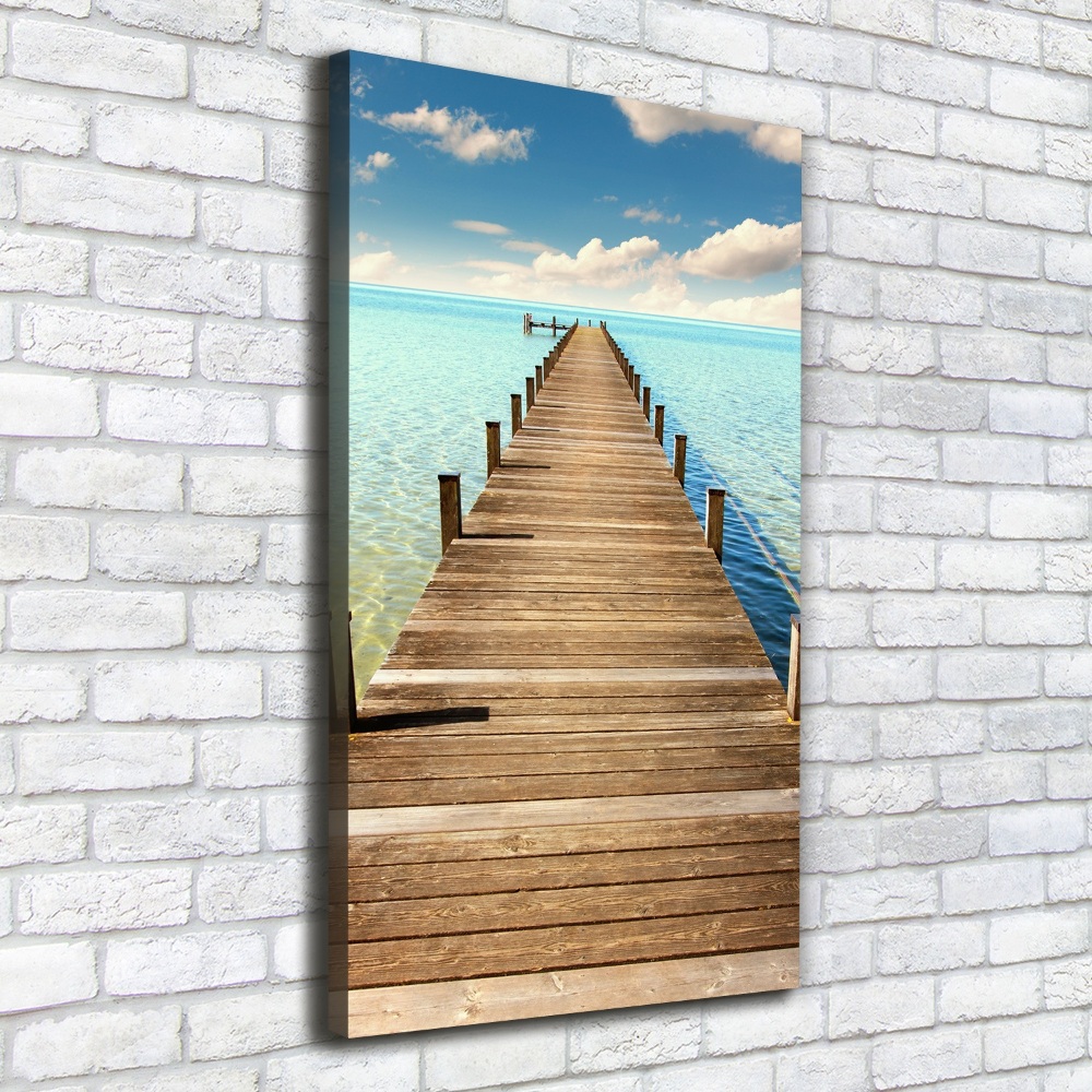 Canvas wall art Wooden pier