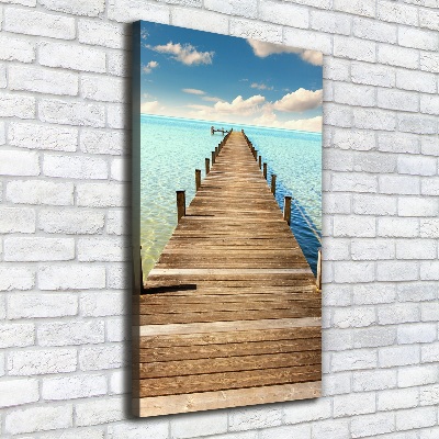 Canvas wall art Wooden pier