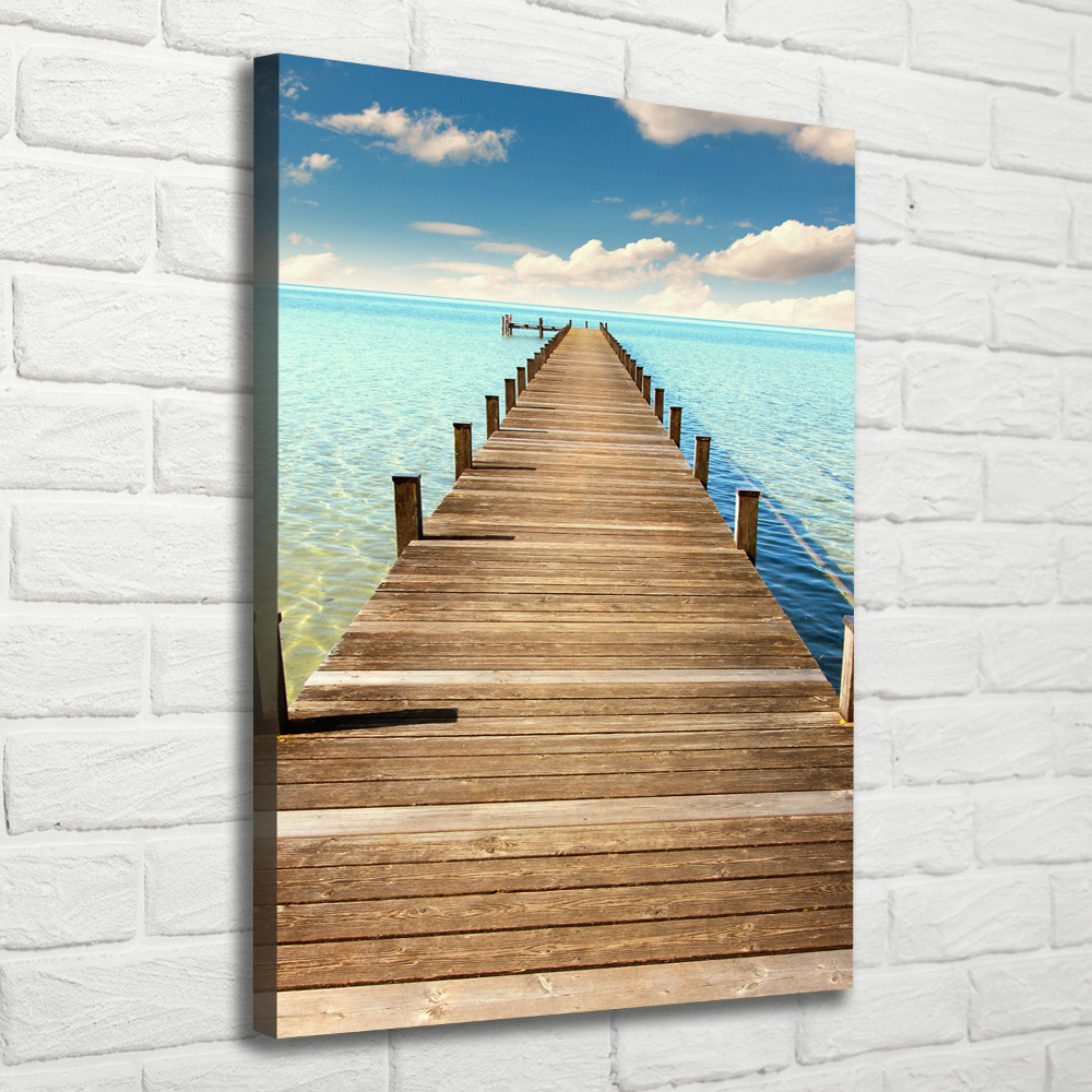 Canvas wall art Wooden pier