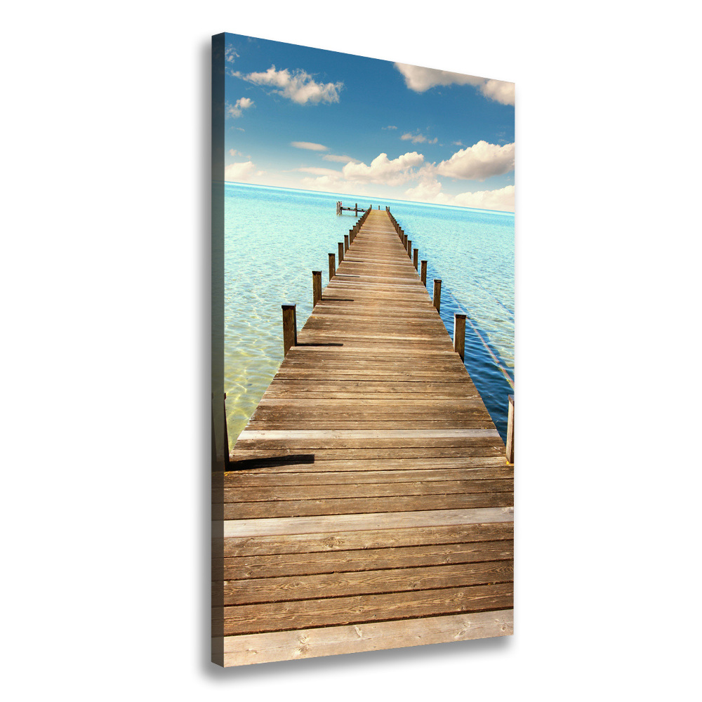 Canvas wall art Wooden pier